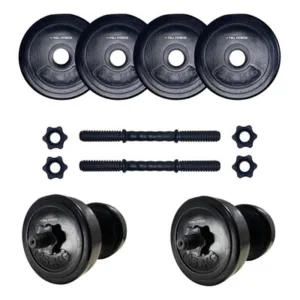 Mancuernas Body Set Kit 10 Kg con Discos 2,5 Kg Negro