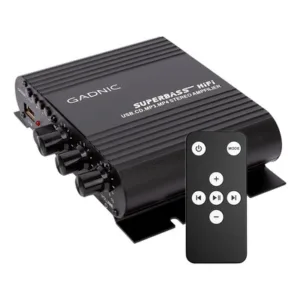 Amplificador de Potencia Gadnic BT Super Bass Compacto Negro