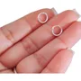 Aros Argollas Mini 8mm Plata 925 – Par con Garantía