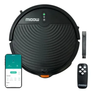 Aspiradora Robot Midow 115W Wifi 3 Modos Base Negra