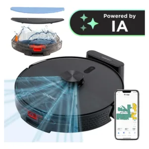 Aspiradora Robot Gadnic Aspirob Recargable Inteligente Negra