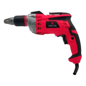 Atornillador Eléctrico Pektra 500W Reversible Rojo