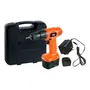Atornillador Inalámbrico Black Decker CD121K 12V Maleta Roja