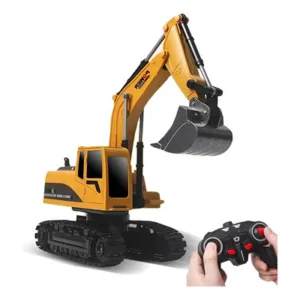 Grúa Excavadora Control Remoto Alta Calidad Amarillo