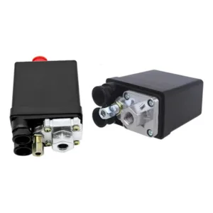 Presostato Automático Aire 220V 1 Vía Repuesto Negro