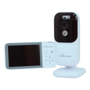 Monitor de Bebé Premium Baby Video con Luz Nocturna Blanco