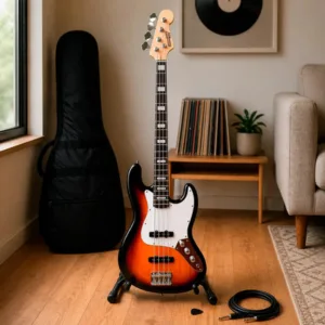 Bajo Eléctrico Jazz Bass Jb-98 Sunburst con Funda y Cable