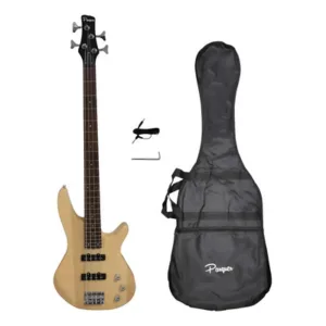 Bajo Eléctrico Parquer Jazz Bass Marrón Claro 4 Cuerdas