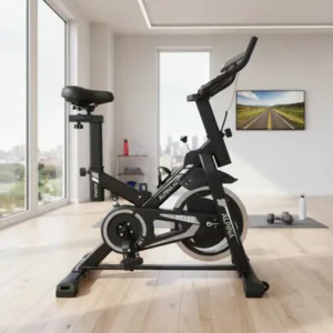Bicicleta Fija Spinning 7.1 18 Kg Monoshock Alpina Negro Gris