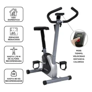 Bicicleta Fija Gadnic B18 con Display LCD y Asiento Regulable