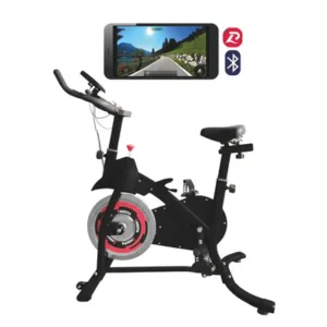 Bicicleta Fija Spinning Dakota Conexión Inalámbrica Negra