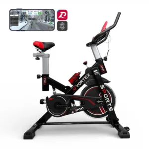 Bicicleta Fija Dyvan S660 Spinning Entrenamiento Roja