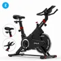Bicicleta Spinning Levelfit Levspi300 180 Kg Bluetooth Negra