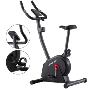 Bicicleta Estática Levelfit Levmag200 Reforzada 130 Kg Negra
