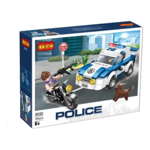 Bloques Cogo Patrulla Policial 185 Piezas Compatible Lego