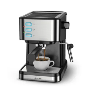 Cafetera Espresso Suono 20 Bar Acero Inoxidable con Vaporizador