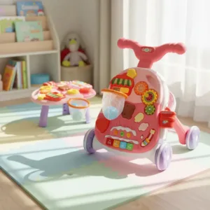 Caminador Infantil Rosa Mesa Didáctica Luz Sonido