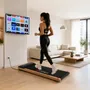 Caminadora Walking Pad G-fitness Madera 2 Hp 6km 100kg Negra
