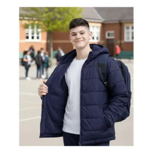 Campera Escolar Bender Azul Marino Inflable 14 Nene Nena