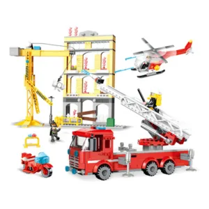 Bloques para Armar Cogo Bomberos Fire Emergency 613 Pzas