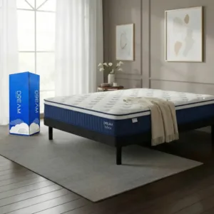 Colchón Dyvan Alta Densidad 2 Plazas Memory Foam Azul