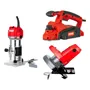 Combo Carpintería Garlopa Turquesa 50 Sierra Circular Router