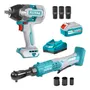 Combo Inalámbrico Llave De Impacto 850nm + Crique 20V Turquesa