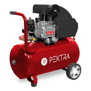 Compresor Eléctrico Pektra 24L 2HP Portátil Monofásico Rojo