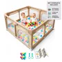 Corral Bebés Mawe By Gadnic 120cm Alfombra Espuma Beige