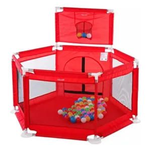 Corralito Didáctico Felcraft Hexa Basket Rojo Tela Liza
