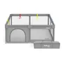 Corralito Bebé Belluno 180×120 Portable Gris Trapani