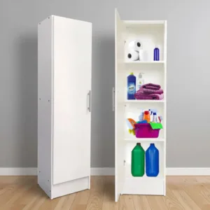 Despensero Melamina Blanco 1 Puerta 150×40 Organizador Cocina