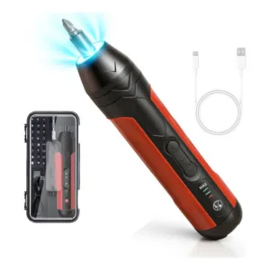 Destornillador Eléctrico Precisión 29pcs Led Rojo USB