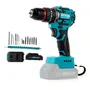 Taladro Inalámbrico Dyvan Brushless Percutor Turquesa