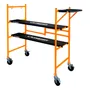 Escalera Andamio Lusqtoff Mial225-8 con Ruedas Naranja