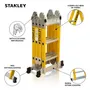 Escalera Dieléctrica Stanley 12 Escalones Amarilla 150 Kg