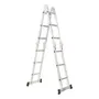 Escalera Articulada Klugan 4×3 Aluminio 12 Escalones Gris