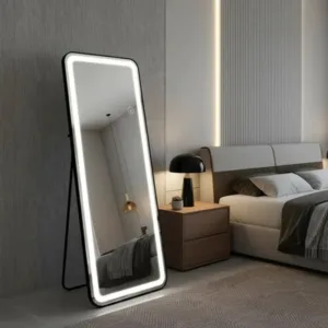 Espejo LED Touch Cuantoarte 165x60cm Cuerpo Entero Negro