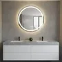 Espejo Inteligente Hadid 80cm Redondo con Luz LED y Reloj