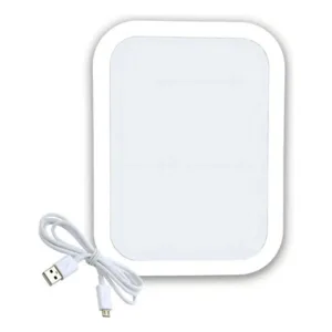 Espejo Maquillaje Make Up BZ3 LED USB Marco Blanco RJ2417
