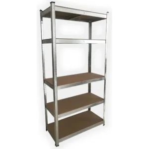 Estantería Metal Industrial 5 Niveles 175kg 180x90x40 Plateada