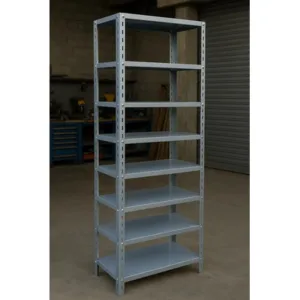 Estantería Metálica Gris 25x60x200 con 8 Estantes 40 Kgs