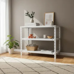 Estantería Metálica 30×60 Blanco con 3 Estantes