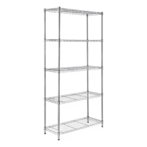 Estantería Metálica Cromada Reforzada 180 cm 5 Estantes