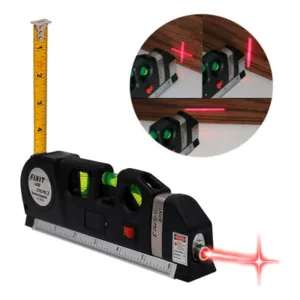 Nivel Láser Fixit 3 Burbujas Horizontal Vertical Negro
