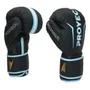Guante de Boxeo Box Muay Thai 14 Oz Negro Celeste