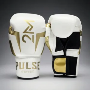 Guantes de Boxeo Profesionales Reforzados Blanco 14 Oz