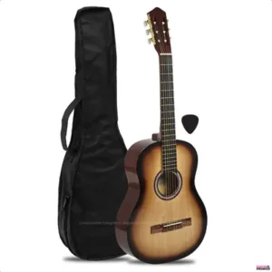Guitarra Criolla Ll Calidad Superior Color Nogal Diestros
