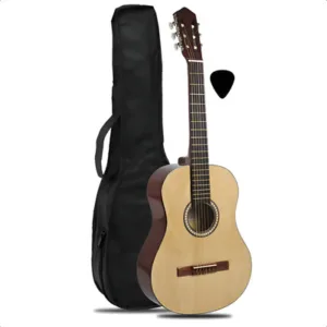 Guitarra Criolla Estudio Combo Funda Pua Color Natural