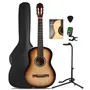 Guitarra Criolla Estudio Pack Funda Pie Afinador Nogal